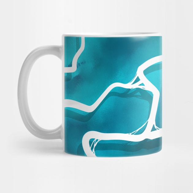 Digital Water Drawing Waves by jodotodesign